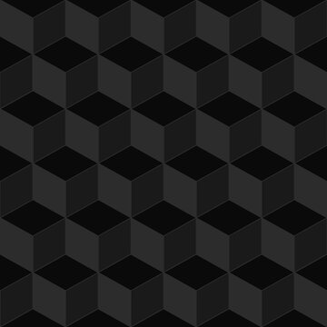 Hand drawn Regular patterned cubes 