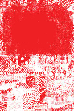 Background with glitch distorted grunge textures . grunge background texture with halftone dots, glitched shapes, textures and lines .Screen print vector background with grunge textured surface.
