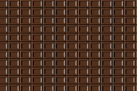 Brown chocolate bar tile pattern background