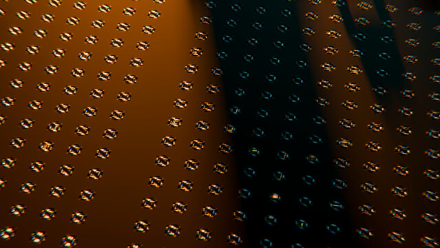Abstract digital illustration with repeating rectangular shapes