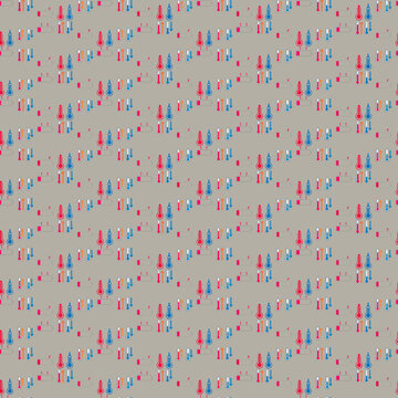 Thermometer and battery icons pattern
