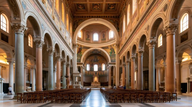 Basilica di san paolo fuori le mura interior nave