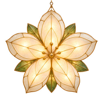 Sampaguita Flower Inspired Filipino Parol Lantern, 3D Render
