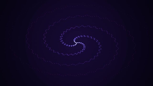 Abstract Glowing Spiral Light Patterns