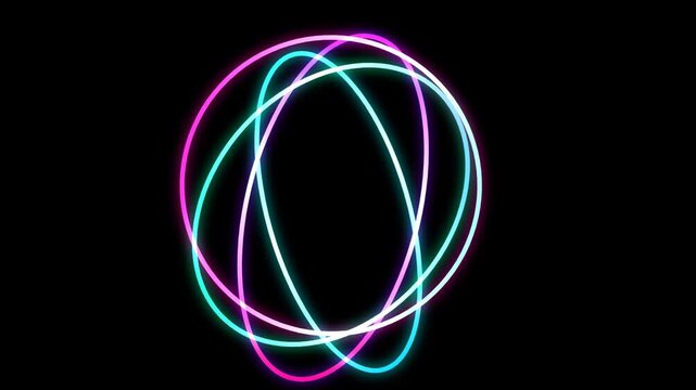 Abstract Prismatic Glass Gyroscopic Rings Seamless Motion Loop 4K