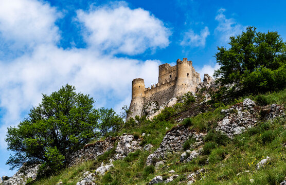 Medieval Castle on a Rocky Hill