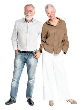 Senior couple png sticker, transparent background