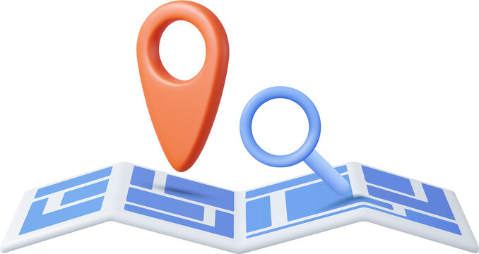 pin pointer and Map location search GPS