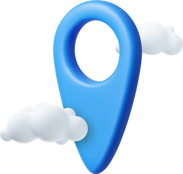 3d Mark location. Locate pin gps map.