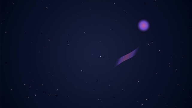 Small rocket ships flying through starry deep space pattern