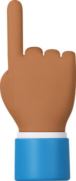 3d Cartoon character hand