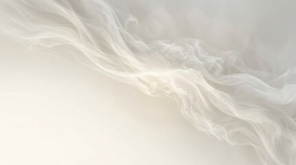 Fototapeta premium Soft white abstract wispy smoke on light background with abstract