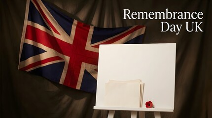 Fototapeta premium Remembrance day in the united kingdom honoring the fallen remembering sacrifices and commemorating veterans with respect and gratitude on november 11th