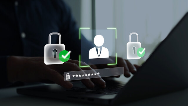 Employee data management and confidentiality concept showing secure documents, personal information, HR systems, digital archives and controlled access.