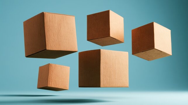 Stack of cardboard shipping boxes various sizes,Christmas gifts on snow,xmas,santa,merry christmas,unboxing,shopping online,Present,birthday,valentine day,delivery holiday concept.,copy space.