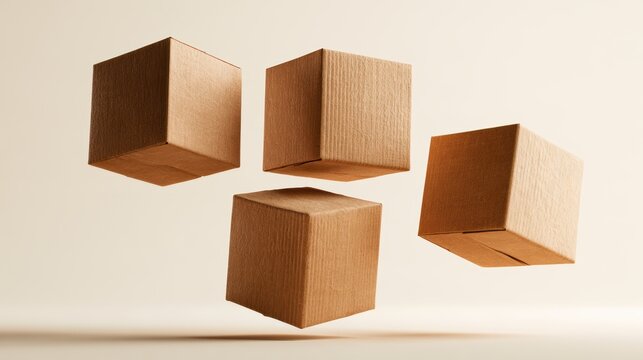 Stack of cardboard shipping boxes various sizes,Christmas gifts on snow,xmas,santa,merry christmas,unboxing,shopping online,Present,birthday,valentine day,delivery holiday concept.,copy space.