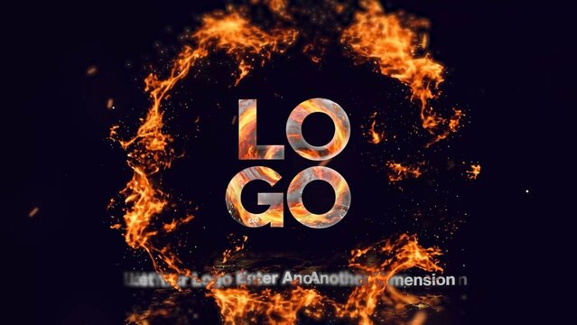 Fire Portal Logo Reveal