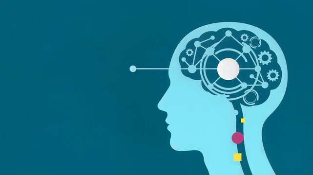 Human Brain Artificial Intelligence Neural Network Data Processing Animation Storyboard