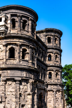 Ancient Roman ruin of Porta Nigra in Trier Germany
