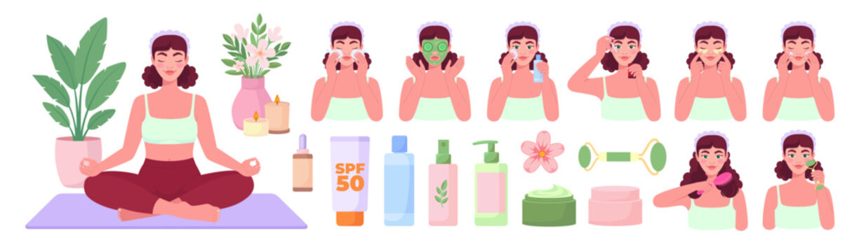 Skincare Wellness and Beauty Routine Set