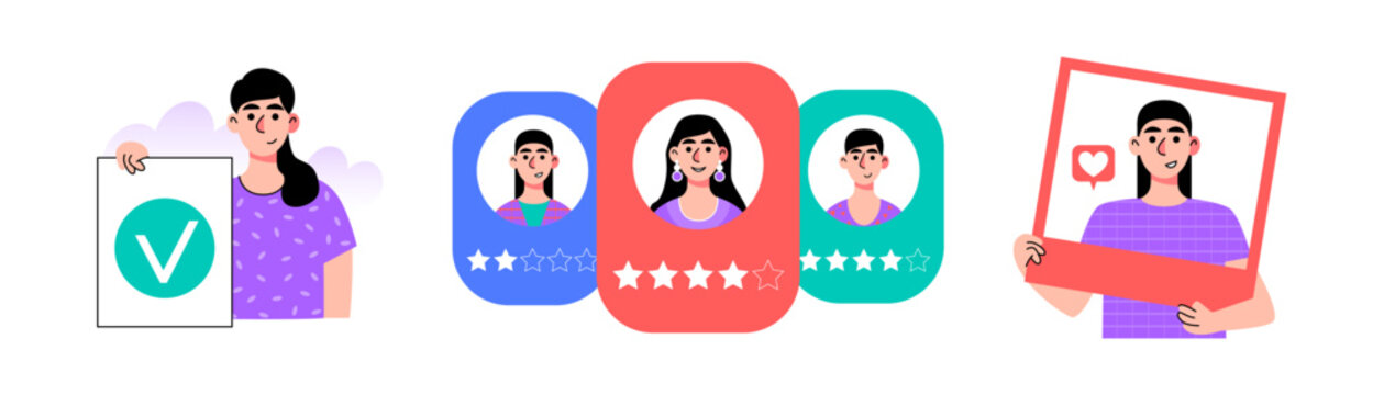 Customer Feedback Rating and Approval Set