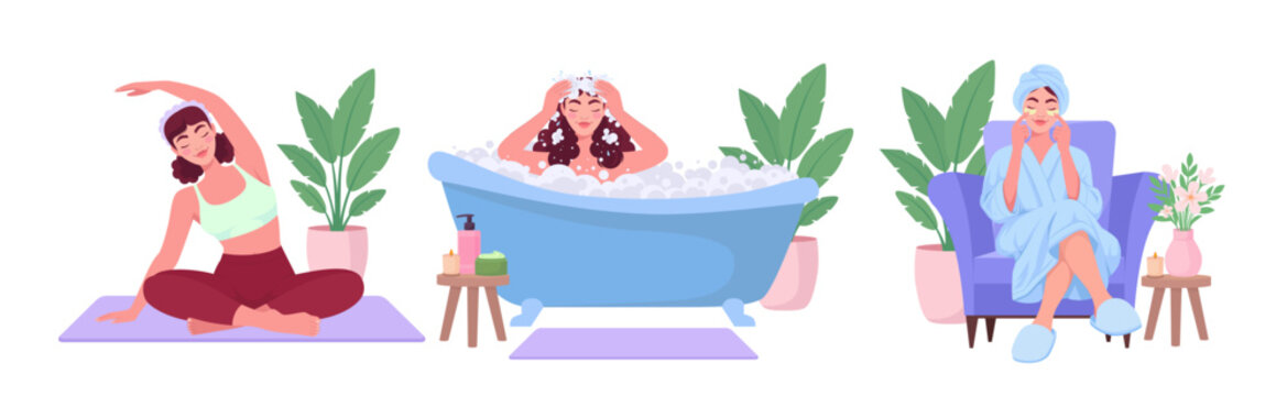 Self Care Yoga Bath and Spa Woman Set