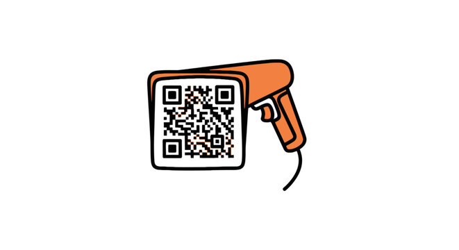 QR code reader scanner device.