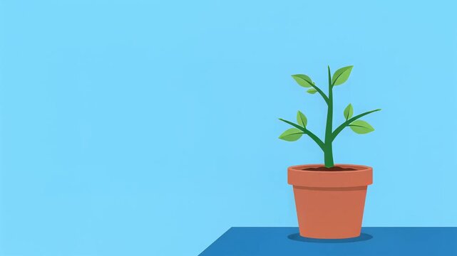 Money Tree Growth Process Flat Illustration