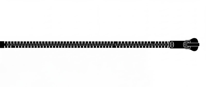 Black zipper, closed zip fastener, clothing accessory, tailoring and design