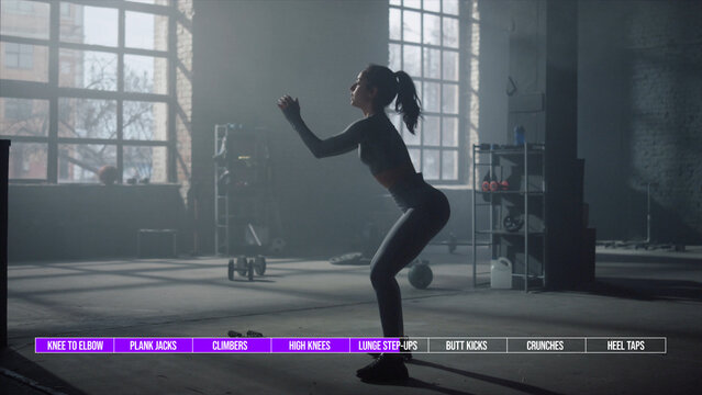 Exercises Timer Titles 8x20 sec &ndash; Animated Workout Timers, Exercise Countdown Titles, Fitness Interval Graphics and Dynamic Training Motion Graphics for Professional Video Editing