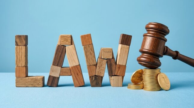 law and justice concept with gavel , Election Law Justice And Democracy Concept.