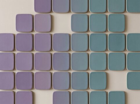 Violet Teal Rounded App Icon Tile Grid Abstract.