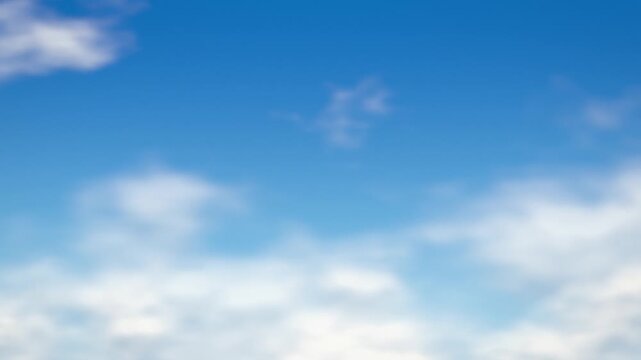 Blue sky with white clouds drifting seamless loop