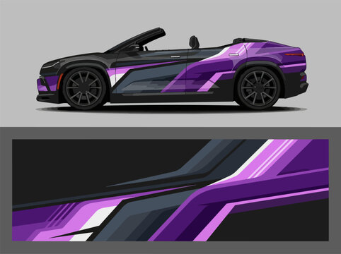 Purple Camaro Convertible Speed Artwork