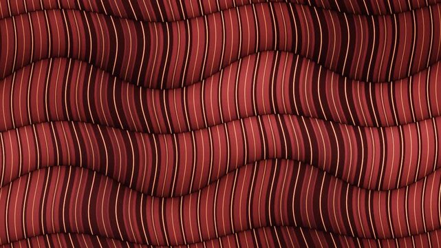 Muscle Fiber Sarcomere Contraction Striated Myofibril Bundle Seamless Loop in calm crimson tones