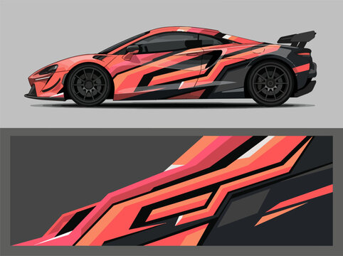 Stylish Racing Car Speed Design