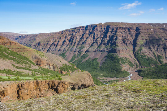 Putorana Plateau summer, Taimyr. Russia, Krasnoyarsk region