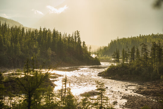Hoisey River Gorge of Putorana Plateau. Russia