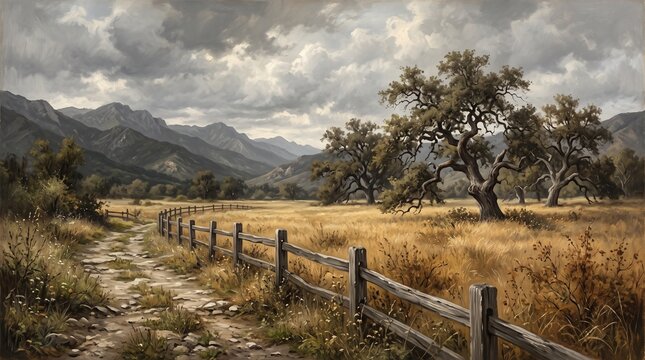 Rural country landscape