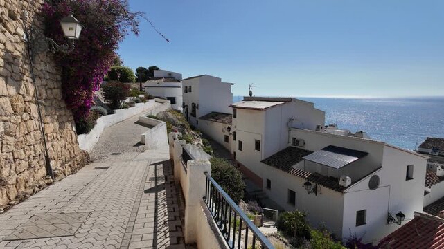 Scenic sight in Altea, lovely town in the Province of Alicante, Spain.