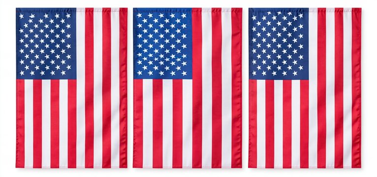 Military veterans tribute with red, white, and blue banners celebrating service, sacrifice, and national pride.