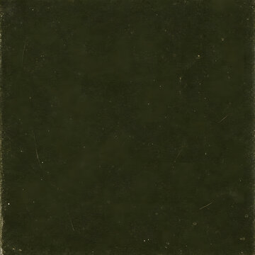 Dark olive green grunge texture with dust and scratches, vintage film grain background