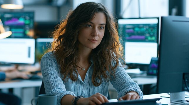 Creative Digital Marketing Specialist Reviewing Social Media Campaign Analytics