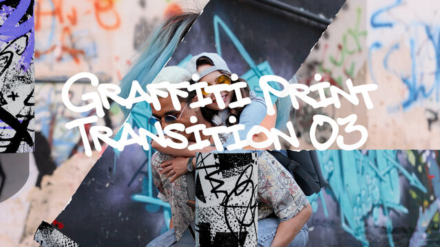 Graffiti Print Transition 03