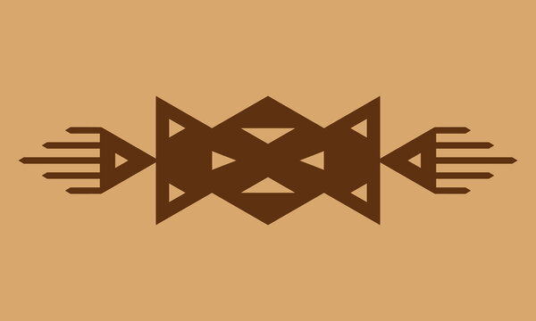 Vintage arabic element. Berber motif, tunisian traditional pattern. North african divider border. Decorative frame ornament. Vector