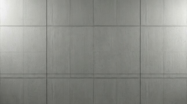 Concrete wall panels with geometric grid pattern and seams background