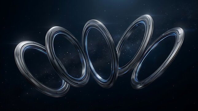 Abstract digital network with glowing lines on a dark blue background