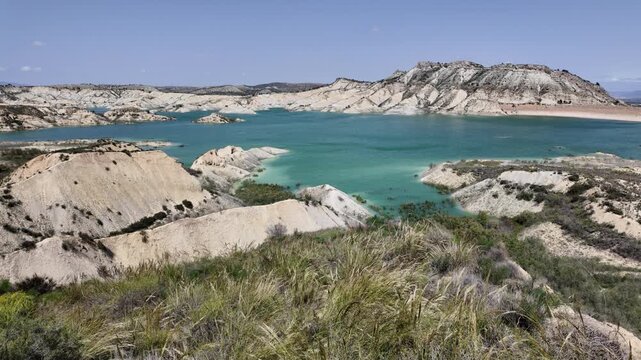 Scenic sight in the Embalse de Algeciras, Alhama de Murcia, Murcia, Spain.