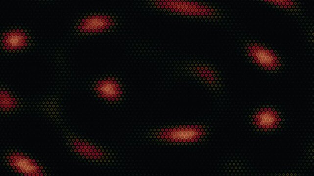 Seamless looping motion background featuring a high-tech carbon honeycomb lattice