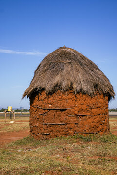 Traditional Mud and Thatched-Roof Roadside Hotels in Uasin Gishu County, Kenya